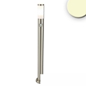 Pollerleuchte 1100, IP44, 110cm, inkl. E27 LED 9W 3000K 800lm, Edelstahl, mit PIR Bewegungssensor