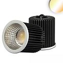 LED Spot HCL SUNSET, IP52, GU10-Retrofit, 24V DC, 8W 2700-5700K (Tunable White) 750lm 60, dimmbar, 3-polig, Silber