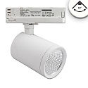 3-phase spot FOCUS FIX 60 swivelling, rotatable, switchable IP20, white 