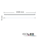 ISOLED LED Linearleuchte PROFESSIONAL, IP66 IK09, durchverdrahtet, Schnellklemme, 150cm, 45W 4000K 6700lm 120°, schaltbar
