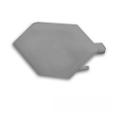 Tappo di chiusura CORNER11N - EC96 senza foro per il cavo, Grigio