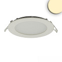 downlight flat, round, glare-reduced, white