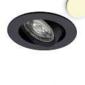 Luce da incasso SLIM68 rotondo IP40, Nero dimmerabile 8,6W 840lm 3000K 45 45