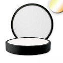 Luminaire de plafond PRO 225MM rond, CCT Switch IP20, noir gradable