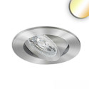 recessed luminaire SLIM68 IP40, brushed aluminium dimmable 5,8W 525lm 2700-5700K