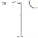 floor lamp OFFICE PRO UGR < 19 IP40, silver dimmable