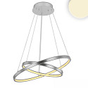 LED Hngeleuchte RING 18W+23W, 3000K, IP20, silber