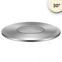 Apparecchio da incasso a terra ROUND  55MM 30 rigido, passabile, alimentatore esclusivo IP67, argento 