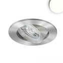 recessed luminaire SLIM68 MINI AMP round IP40, brushed aluminium  8W 960lm 4000K