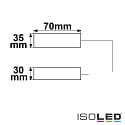 ISOLED Anschlussbox 2x3-polig, 0,5-2,5mm², max. 450V/16A zur Durchverkabelung, mit 30cm Anschlussleitung