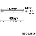ISOLED Barra luminosa POWERSWITCH COLOSWITCH - 150CM con sensore, CCT Switch, multipower IP42, bianco 