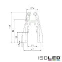 ISOLED mounting bracket TRACK48 RECESSED set of 4, stainless steel