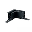 corner connector CORNER 90 HORIZONTAL - TRACK48 RECESSED isolated, mechanical, horizontal, black