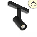 Halogène sur rail SPOT 7W - TRACK48 (DALI) pivotant, contrôlable par DALI, UGR < 19, fixation magnétique IP20, noir gradable