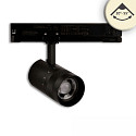3-phase spot 12W - 20-55 (DALI) rigid, DALI controllable, focusable IP20, black dimmable