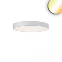 LED Deckenleuchte RUND, IP42,  40cm, 20/30W (multi) 2700/3000/4000K (CCT Switch) 3400lm, UGR<19 2H, dimmbar, wei