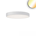 LED Deckenleuchte RUND, IP42,  60cm, 40/50W (multi) 2700/3000/4000K (CCT Switch) 5800lm, UGR<19 2H, dimmbar, wei