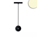 Halogène sur rail TRACK48 BALL (DALI) rigide, contrôlable par DALI, fixation magnétique IP20, noir gradable