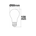 ISOLED Lampe LED forme poire A60 CL - EFFICIENCY 215LM/W commutable A60 clair E27 4W 108-840lm 3000K 360 CRI 90-100