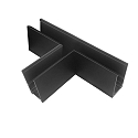 T-connector CORNER 90 HORIZONTAL - TRACK48 SURFACE isolated, mechanical, horizontal, black