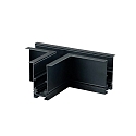 T-connector CORNER 90 HORIZONTAL - TRACK48 RECESSED isolated, mechanical, horizontal, black