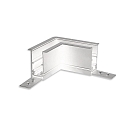 corner connector CORNER 90 HORIZONTAL - TRACK48 RECESSED isolated, mechanical, horizontal, white