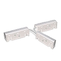 T-connector FLEXIBLE - TRACK48 electric, 4-pole, adjustable, universal, white