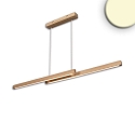 pendant luminaire HOLZDRIFT / 120CM adjustable IP42, oak oiled dimmable