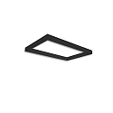 Rail d'alimentation TRACK48 H50 / 50 X 80CM (EMTPTY FRAME) angulaire, sans inserts, noir