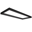Rail d'alimentation TRACK48 H50 / 50 X 119.2CM (EMTPTY FRAME) angulaire, sans inserts, noir