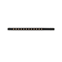 LED Rasterleuchte LINE+ MINI ON-OFF fr NV-Schienensystem TRACK 48, 34cm, 48V DC, CRi >90, UGR<19, 12W 3000K 36, schwarz