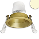 recessed spotlight BACK68 / LED MODULE UGR<12 round, rigid, dimmable, set back IP20, gold matt dimmable