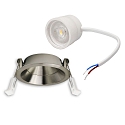 ISOLED Projecteur encastr BACK68 / LED MODULE UGR<12 rond, pivotant, dimmable, reculer IP20, nickel bross gradable
