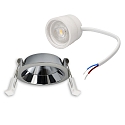 ISOLED recessed spotlight BACK68 / LED MODULE UGR<12 round, swivelling, dimmable, set back IP20, aluminum matt dimmable