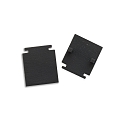 Endkappe f�r TRACK48 FLAT (H25) Schiene, innenliegend, 2 St�ck, schwarz