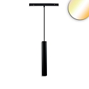 LED Schienen-H�ngeleuchte TRACK48 PIPE, 36�, 7W, 1800-4000K, 500lm, UGR<19, IP20, DALI DT8, schwarz