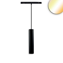 LED Schienen-H�ngeleuchte TRACK48 PIPE, 36�, 12W, 36�, 1800-4000K, 750lm, UGR<19, IP20, DALI DT8, schwarz