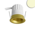 recessed spotlight BACK32 HONEYCOMB / LED MODULE UGR<12 round, rigid, dimmable, set back IP20, gold matt dimmable