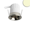 recessed spotlight BACK32 HONEYCOMB / LED MODULE UGR<12 round, rigid, dimmable, set back IP20, brushed nickel dimmable