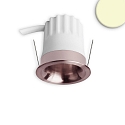 recessed spotlight BACK32 HONEYCOMB / LED MODULE UGR<12 round, rigid, dimmable, set back IP20, mat, rose gold dimmable