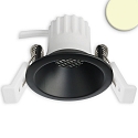 LED Einbaustrahler BACK45, rund, 36�, 5W, 3000K, 350lm, IP20, dimmbar, schwarz