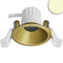 recessed spotlight BACK45 HONEYCOMB / LED MODULE UGR<12 round, rigid, dimmable, set back IP20, gold matt dimmable