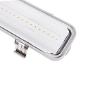 ISOLED LED Wannenleuchte SL 60cm, Power Switch 14-20W, ColorSwitch 3000/4000/5700K, 140lm/W, IP66, grau
