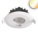 recessed spotlight VARIO-68 PIR with sensor, CCT Switch IP65, white 
