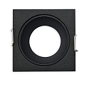 Einbaurahmen f�r MR11/GU10 Mini Spots, eckig, schwarz