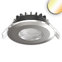 recessed spotlight VARIO-68 rigid, CCT Switch, multipower, on/off IP65, chrome 