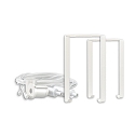 Montageb�gel Z65 f�r Leuchtenprofil HALON mit Seilabh�ngung, 2 St�ck, wei�