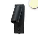 LED Leseleuchte, 4,5W, 3000K, 270lm, mit USB-A und USB-C Ladebuchse, schwarz
