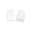 Endkappe f�r Schiene TRACK48 FLAT (H25) mit transluzenter, abgesetzter Abdeckung, au�enliegend, 2 St�ck, wei�