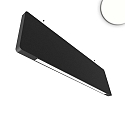 Luminaire suspendu acoustique BAFFEL LAMP30HID - 150CM - SYS-PRO - 4000K+SKYBLUE haut bas, contrôlable par Sys-Pro, noir